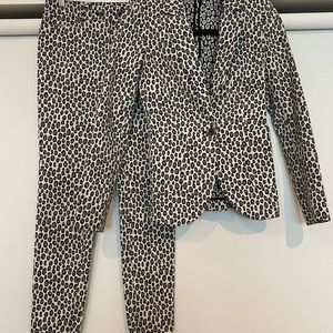 Rachel Zoe animal print Suit set